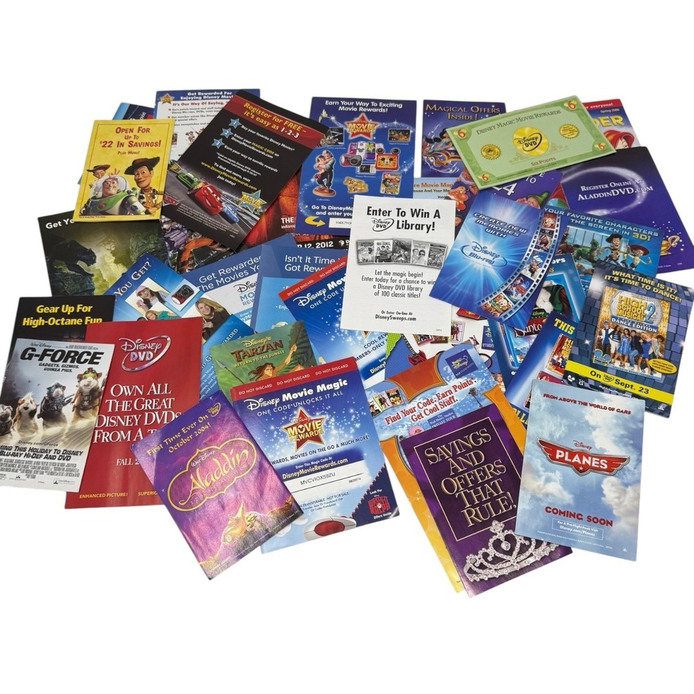 HUGE Lot of Disney Ephemera Card Paper Pages Scrapbooking Junk‎ Journal Crafting